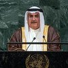 الشيخ خالد بن أحمد آل خليفة وزير خارجية البحرين - الصورة: الأمم المتحدة
