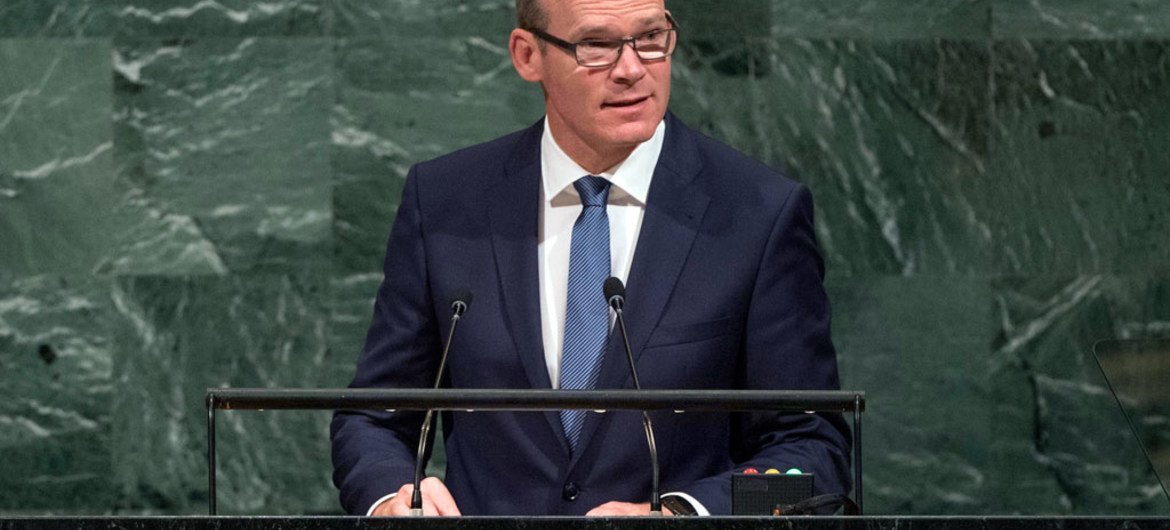 Simon Coveney, Minister for Foreign Affairs and Foreign Trade of Ireland, addresses the general debate of the General Assembly’s seventy-second session.