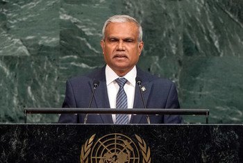 Mohamed Asim, Minister for Foreign Affairs of the Republic of Maldives, addresses the general debate of the General Assembly’s seventy-second session.