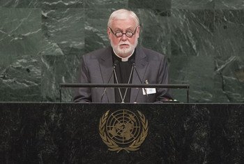 Archbishop Paul Richard Gallagher, Secretary for the Relations with States of the Holy See, addresses the general debate of the General Assembly’s seventy-second session.