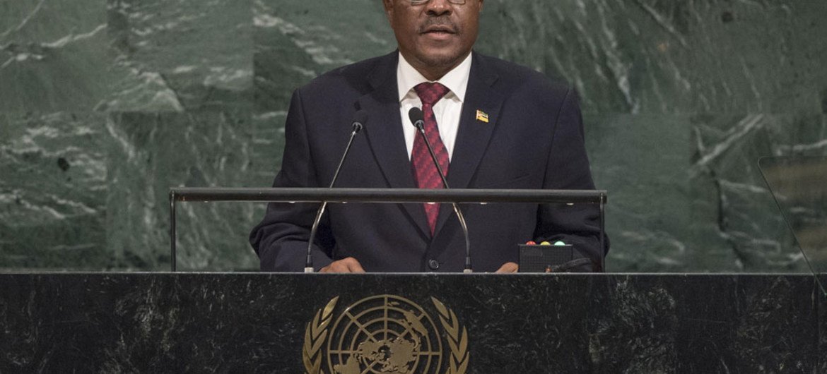 António Gumende, Permanent Representative of the Republic of Mozambique to the United Nations, addresses the general debate of the General Assembly’s seventy-second session.