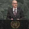 新西兰常驻联合国代表克雷格·霍克(Craig Hawke)9月25日在第72届联大一般性辩论发言。