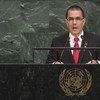 委内瑞拉外长阿雷阿萨（Jorge Arreaza Montserrat）9月25日在联大一般性辩论中发言。联合国图片/Cia Pak