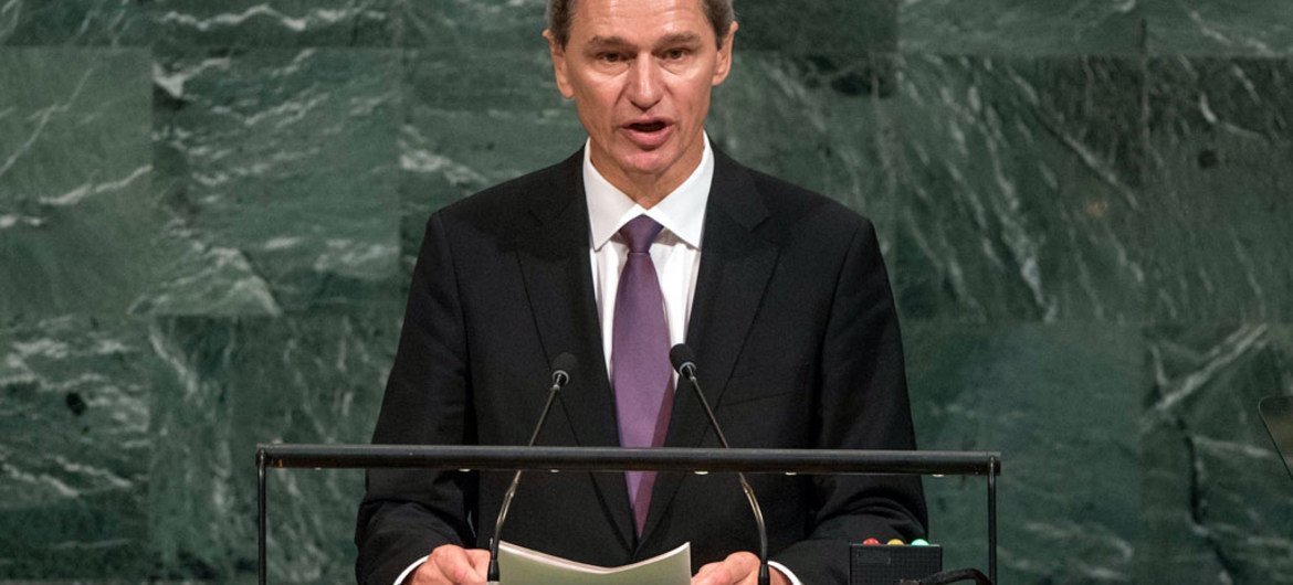 Tore Hattrem, Permanent Representative of Norway to the United Nations, addresses the general debate of the General Assembly’s seventy-second session.