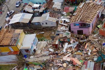 Destruction left behind in the aftermath of Hurricane Maria on the island of Dominica.