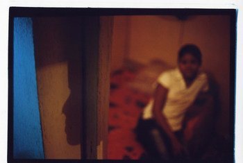 Trafficked sex worker in Cambodia.