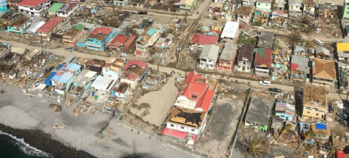 دمار ناجم عن الإعصار ماريا في دومينيكا. الصورةWFP/Norha Restrepo