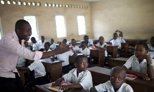 L'école primaire Saint Louis à Kinshasa, en RDC. Photo Dominic Chavez/Banque mondiale
