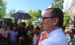 Under-Secretary-General for Political Affairs Jeffrey Feltman in Myanmar during an official visit that ended on 17 October 2017.
