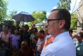 Le Secrétaire général adjoint des Nations Unies aux affaires politiques, Jeffrey Feltman, en visite au Myanmar en octobre 2017. Photo UNIC Yangon