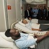 В ходе визита в ЦАР Генсек посетил раненых миротворцев ООН Фото ООН/Эскиндер Дебебе