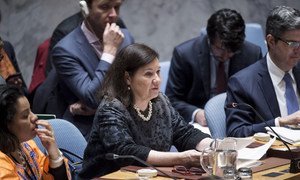 Maria Luiza Ribeiro Viotti, Chef de Cabinet to Secretary-General António Guterres, addresses the Security Council meeting on women, peace and security.