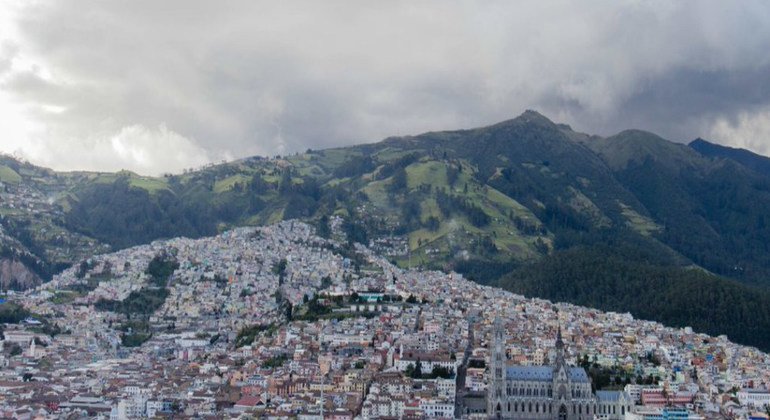 La ciudad de Quito en Ecuador. 