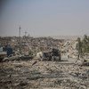 Pictured here the destruction in 17 Tammuz district, western Mosul, Iraq, one of the most important districts in Mosul.