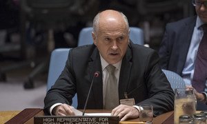 (FILE PHOTO) Valentin Inzko, High Representative for Bosnia and Herzegovina, briefs the Security Council on the situation in that country.