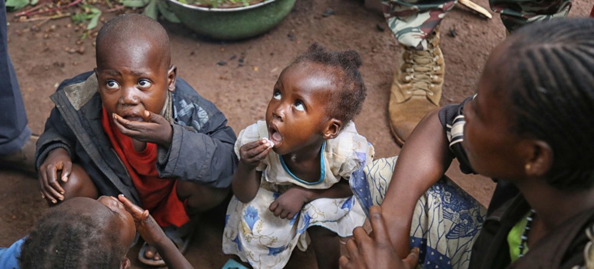 Más de un millón de niños centroafricanos necesitan ayuda humanitaria. 