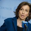 Audrey Azoulay of France, Director-General-elect of the UN Educational, Scientific and Cultural Organization.