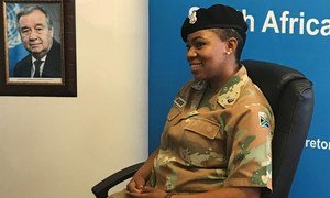 Lauréate du Prix 2017 du défenseur de l'égalité des sexes de l’ONU, le Major Pearl Block a servi comme officier des opérations d'information au sein de la MONUSCO.