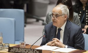 Ghassan Salamé, the Special Representative of the Secretary-General and Head of the UN Support Mission in Libya (UNSMIL), briefs the Security Council.