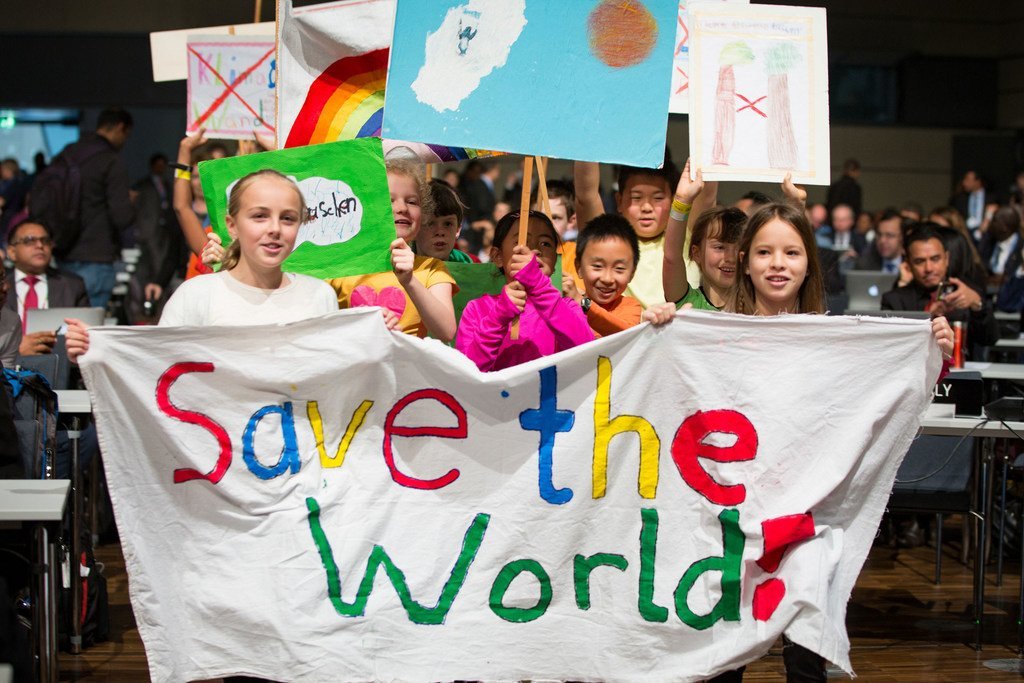 参加波恩气候大会的年轻人。Photo/UNFCCC