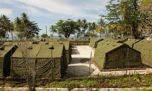 Offshore processing centre for asylum seekers on Manus Island in Papua New Guinea.