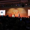 L'envoyé du Secrétaire général pour la coopération Sud-Sud, Jorge Chediek, à l'ouverture de l'Exposition mondiale 2017 de la coopération Sud-Sud, à Antalya, en Turquie. Photo ONU/DPI/Maoqi Li