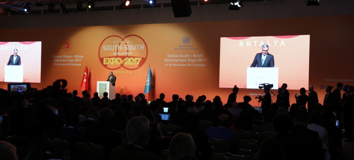 Envoy of the Secretary General on South South Cooperation Jorge Chediek at the opening of the Global South South Development Expo in Antalya, Turkey.