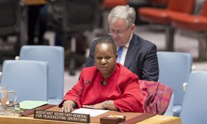 Bintou Keita, Assistant Secretary-General for UN Peacekeeping Operations, addresses the Security Council.