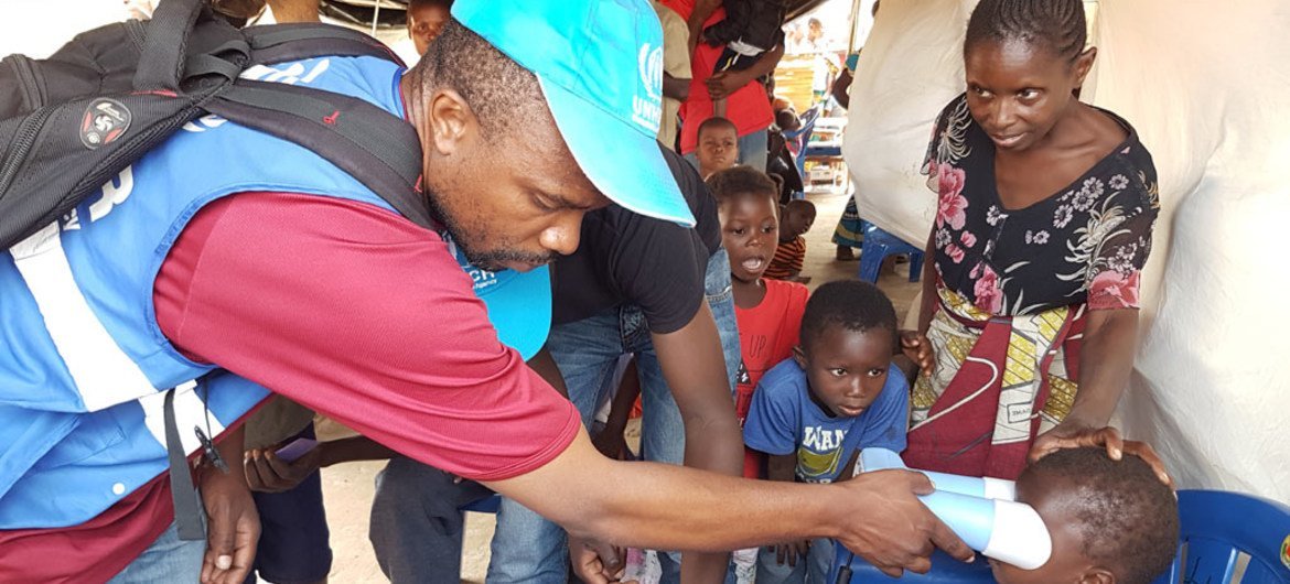 Fleeing violence and insecurity, Congolese refugees are biometrically registered at Nchelenge Transit Centre in Chiengi, Luapula Province, northern Zambia.