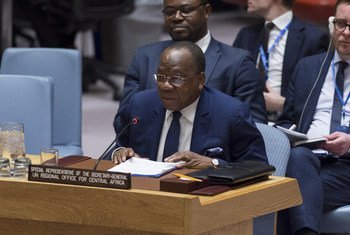 Le chef du Bureau régional des Nations Unies pour l’Afrique centrale (UNOCA), François Louncény Fall, devant le Conseil de sécurité de l’ONU (archive)