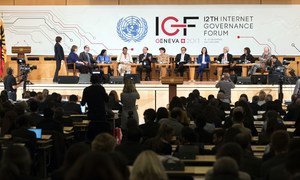 Participants during the 12th Annual Meeting of the Internet Governance Forum (IGF). 18 December 2017.
