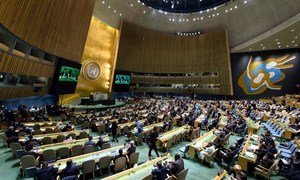 Wide view of the General Assembly Hall.