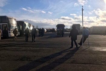 الأمم المتحدة ترحب بتبادل الأسرى والمحتجزين في جنوب شرق أوكرانيا.