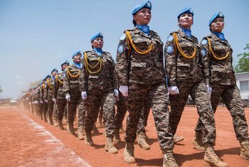 The Mongolian peacekeeping contingent at the UN Mission in South Sudan (UNMISS).