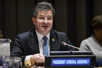 Miroslav Laj&#269;ák President of the seventy-second session of the General Assembly, briefs on the Assembly's priorities for 2018.