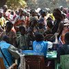 联合国难民署及其合作伙伴正在登记和协助从中非共和国抵达乍得南部村庄的难民。难民署图片:Aristophane Nagargoune