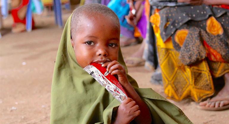 Feilow, 4, is one of 160,000 children UNICEF treated for severe malnutrition in Somalia in 2017.