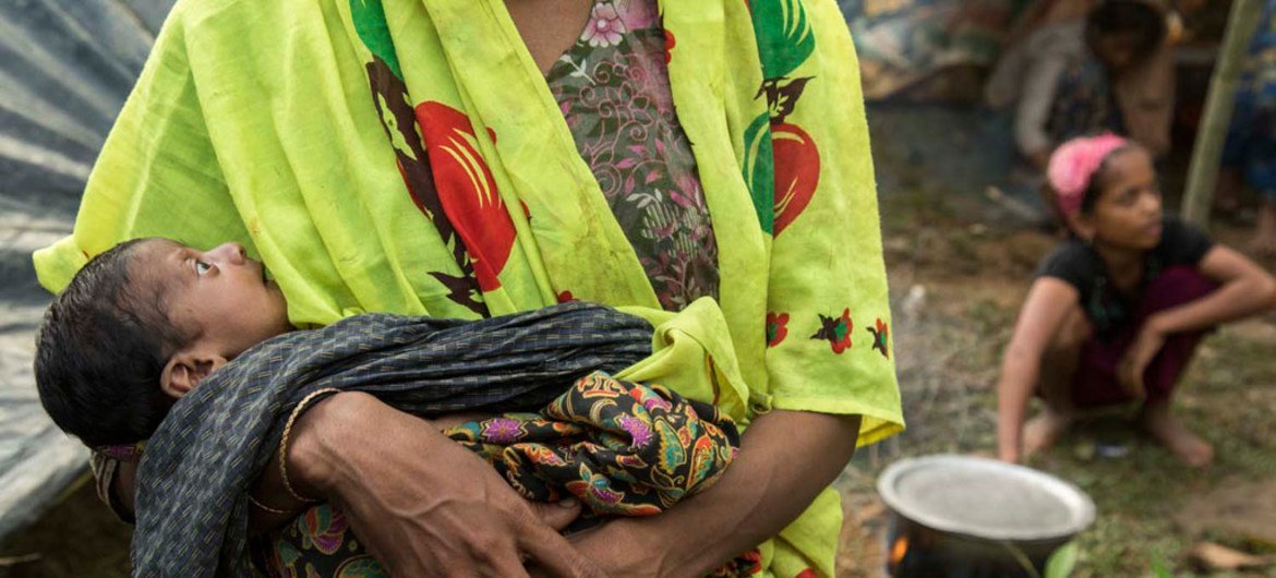 Mais de 500 mil crianças rohingya vivem nos campos de refugiados no Bangladesh. 