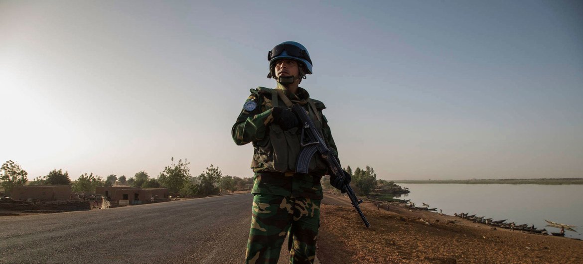 A Bangladeshi contingent on patrol in the Central African Republic, one of 10 peacekeeping missions where Bangladeshis are serving under the UN flag.