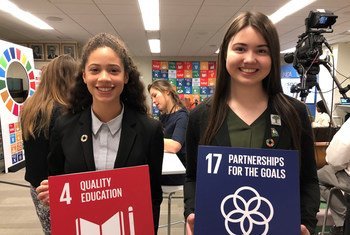 Participants of the ECOSOC Youth Forum at Un Headquarters in New York.