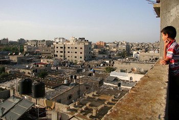 Vue sur Jabalia, le plus grand des huit camps de réfugiés de la bande de Gaza.