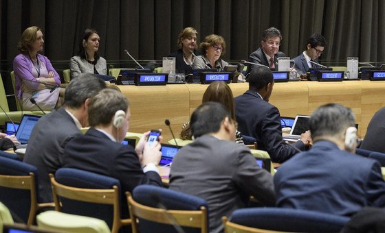 Negociações do Pacto Global sobre Migração Segura, Ordeira e Regular, que foi preparado com acompanhamento da ONU.