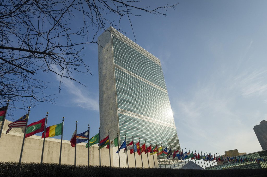 联合国总部大楼。