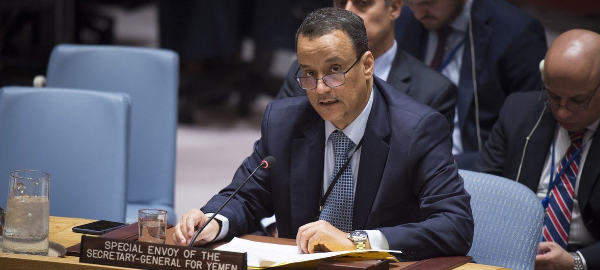 Ismail Ould Cheikh Ahmed, the Secretary-General's Special Envoy for Yemen, briefs the Security Council.