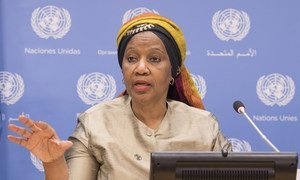 Phumzile Mlambo-Ngcuka, Directrice exécutive d'ONU Femmes, donne un aperçu du rapport intitulé L'égalité des sexes dans le Programme de développement durable à l'horizon 2030.