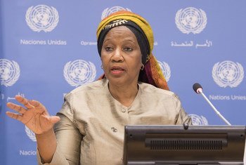 Phumzile Mlambo-Ngcuka, Directrice exécutive d'ONU Femmes, donne un aperçu du rapport intitulé L'égalité des sexes dans le Programme de développement durable à l'horizon 2030.