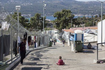 Refugee families struggling on the Greek island of Samos.