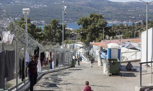 Refugee families struggling on the Greek island of Samos.