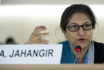 Special Rapporteur on the human rights situation in Iran Asma Jahangir.