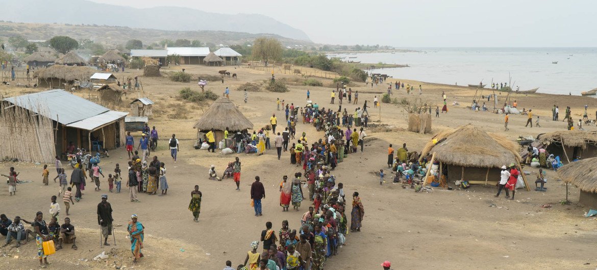 Des réfugiés congolais dans un centre du HCR à Sebagoro, en Ouganda, le 11 février 2018.